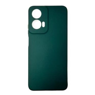 Imagem de Capa Compativel com Moto G35 Silicone Macia Aveludada Forro Interno Luxo Verde Militar