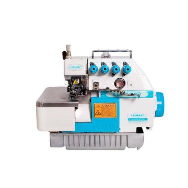 Imagem de Máquina Costura Industrial Interlock Média LU757D-TZ-SU Azul Bivolt - Lumak