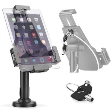 Imagem de Pyle PSPADLK8 Suporte antifurto para tablet – Suporte de mesa para tablet com trava, braço ajustável, roteamento interno do cabo, para iPad, Kindle, Samsung, tablets Android