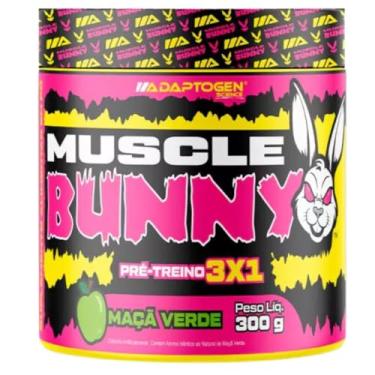 Imagem de Muscle Bunny Pré-Treino 3x1 300g Sabor: Maçã Verde - ADAPTOGEN SCIENCE