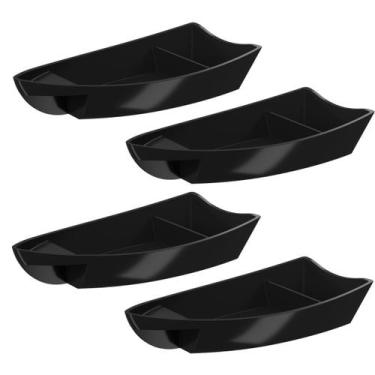 Imagem de Kit 4 Barcos Travessa Barca para Sushi Sashimi Japonês 28cm - BRINOX, 