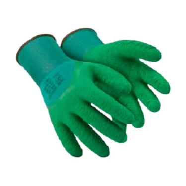 Imagem de kit 12 Luvas EPI Banhadas Látex Corrugada Super Safety, M