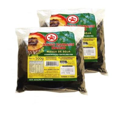 Imagem de 2x Massa De Soja Missô Macrobiótico Escuro 500g Daimaru