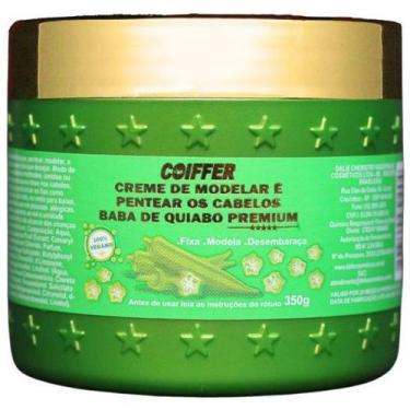 Imagem de Creme de Modelar e Pentear Baba de Quiabo Premium Coiffer 350g