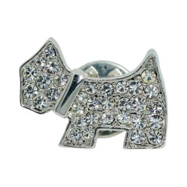 Imagem de Broche Prata Zircônia Cachorrinho BRG4454 - Akasaki