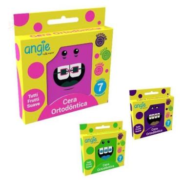 Imagem de Cera Ortodôntica Angie Com 7 Unidades Caixinha Rosa - Angie By Angelus