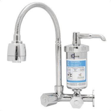 Imagem de Torneira com Filtro Cozinha Parede Bica Móvel Flexível Gourmet Metal I