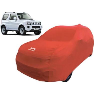 Imagem de Capa Para Carro De Tecido Lycra Suzuki Jimny Anti-risco - Mz, Vermelha