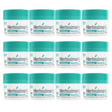 Imagem de Kit 12 Desodorante Creme Neutro Herbíssimo 55G - Dana - Dana Cosmético
