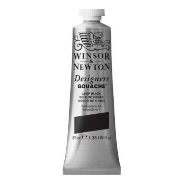Imagem de Tinta Guache Importada W&N Designers 37ml S1 337 Lamp Black - Winsor &