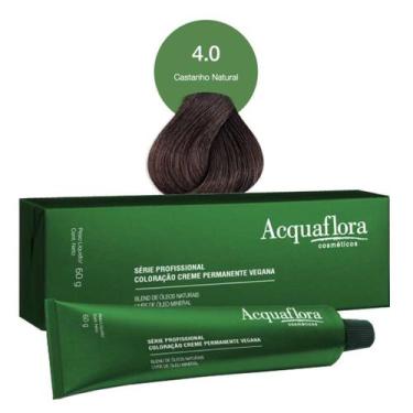 Imagem de Coloração Creme Permanente Vegana 4.0 Castanho Natural - Acquaflora