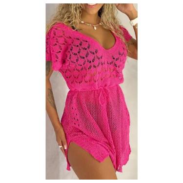 Imagem de Saida de Praia Luxo - sem marca, Pink, UNICO (Veste Bem 36-44)