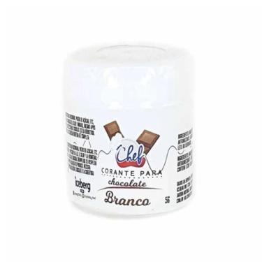 Imagem de Corante em pó p/ chocolate 5g iceberg, Branco