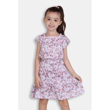 Imagem de Vestido Juvenil Menina Branco com Rosas e Lobinhos - Destak, 4
