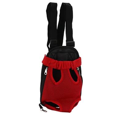 Imagem de Mochila de Peito para Animais de Estimação – Transportadora Frontal Portátil Respirável para Cães e Gatos para Caminhadas, Viagens, Aventuras de Bicicleta e Motocicleta (L)