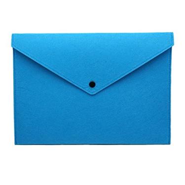 Imagem de ERCENTURY Pasta de arquivo de feltro, pasta durável, bolsa de documentos, pastas de arquivos de papel, estojo de carteira, envelope de carta, fecho de botão de bolsa, para escritório, casa, escola,