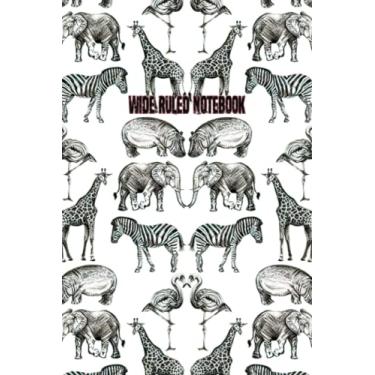 Imagem de Wide Ruled Notebook: Amazing A Collection Couples Journal On Line Safari House For Girls, Boys, Students, Mothers, Teachers Its H-quality, Graphic Notebooks