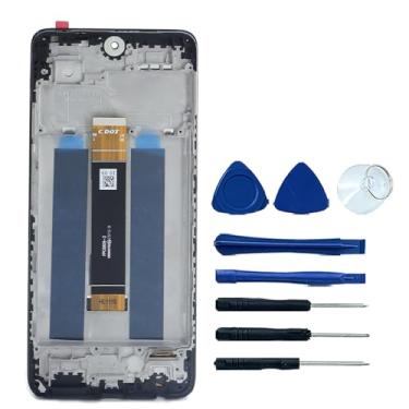 Imagem de Ygpmoiki Montagem digitalizadora para tela LCD TCL 50 SE com moldura de substituição preta de 6,8 polegadas