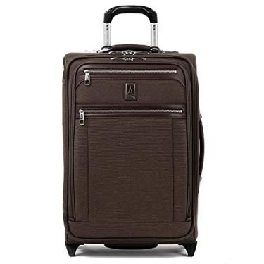 Imagem de Travelpro Mala vertical expansível Platinum Elite Softside, Expresso rico, Carry-On 22-Inch, Bagagem vertical expansível de softside Platinum Elite