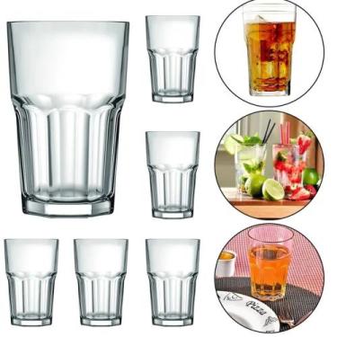 Imagem de Copo de Vidro Casa Blanca - Em Casa Tem 250ml - Prati Casa, 6 Unidades