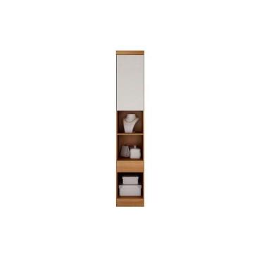 Imagem de Mesa de Cabeceira Modulada Armário Rizon c/ 1 Gaveta cor Freijó/FendiO