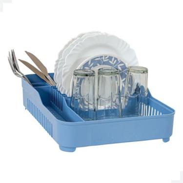 Imagem de Escorredor de Louça Azul Pastel - Magalu RC Cabos