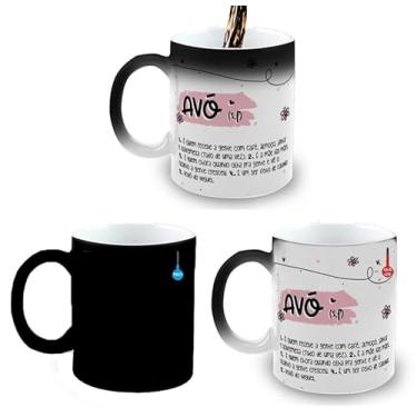 Imagem de Caneca Mágica Porcelana Presente Avó Significado Rosa