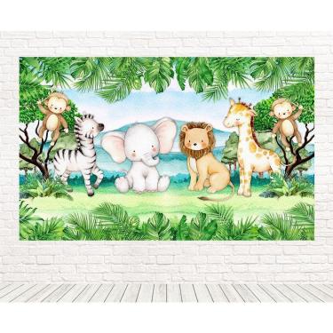 Imagem de Painel Retangular 3D Sublimado Safari 2,0X1,5 Frt-3417