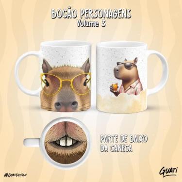 Imagem de Caneca CAPIVARA, GATO.. BOCÃO LANÇAMENTO 2025 - 325ml - Pammy Studio, 