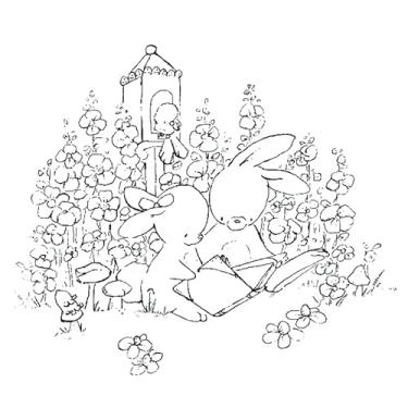 Imagem de Feliz Páscoa Coelho Família Meninas Selos Transparentes Materiais para Fazer Papel Molduras Cartão Artesanato (MS-250)