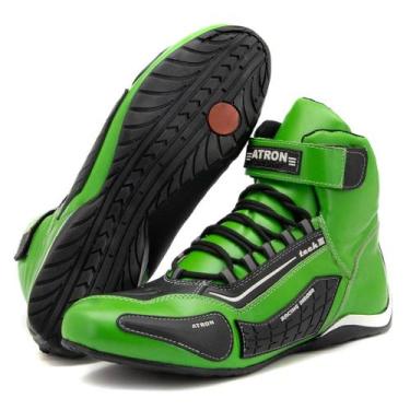 Imagem de Sapatilha Profissional Piloto Kart E Automobilismo Em Couro - Atron Sh