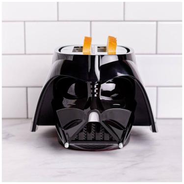 Imagem de Torradeira 2 Fatias com Tema Star Wars Darth Vader, Acende Luz e Faz Sons, 110V 650W, Uncanny Brands, Preta