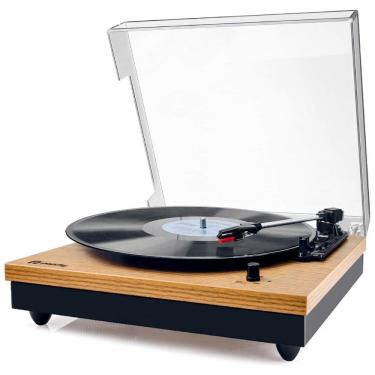 Imagem de Vitrola Toca Discos de 3 Velocidades Bluetooth com Alto falantes RCA, 110v, POPSKY 7545884216, Preto