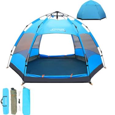 Imagem de JOYFOX Barraca de Camping para 3-4 Pessoas Automática com 2 Portas e 4 Janelas, Tenda d...