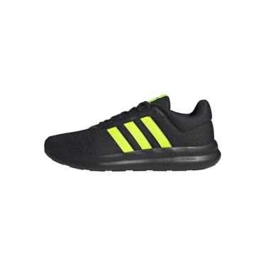Imagem de adidas Tênis masculino Lite Racer 4.0, Preto/limão lúcido/limão lúcido, 43