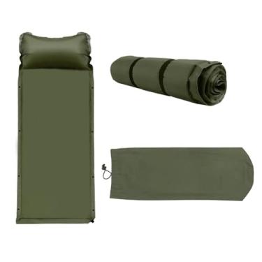 Imagem de Colchão Inflável 190cm De Acampamento Ao Ar Livre Para Piquenique Impermeavel Com Almofada Travesseiro