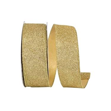 Imagem de Reliant Ribbon Fita de borda com fio de valor metálico com glitter, ouro