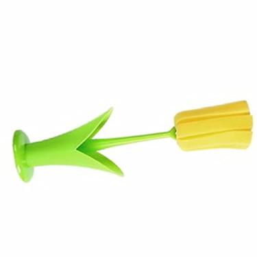 Imagem de Escova de Garrafa, 2pcs Esponja de Limpeza Pincel Longa Maçaneta Esponja Pincel de Mamadeira Esponja Com Alça de Cabeça de Esponja de Cabeça para Canecas de café Garrafas de bebê Winebottle (Rosa)