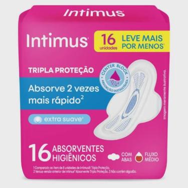 Imagem de Absorvente externo intimus tripla proteção suave com abas leve 16 pague 14 - 16 unidades