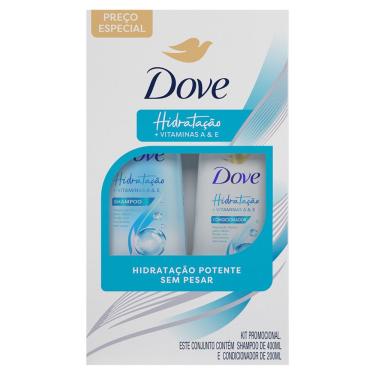 Imagem de Shampoo 400ml e Condicionador 200ml Dove Hidratação