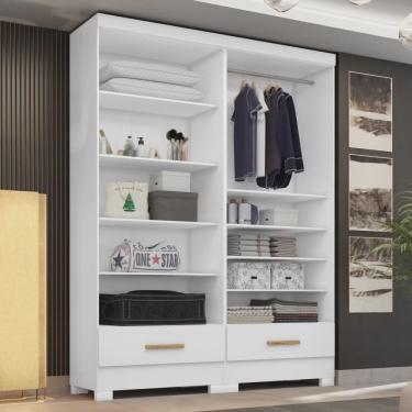 Imagem de Closet Modulado 2 Peças 2 Gavetas Smart Versatile Espresso Móveis