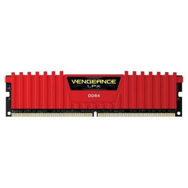 Imagem de Memória RAM Corsair Vengeance LPX 8GB DDR4 2400MHZ Vermelho
