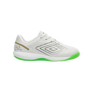 Imagem de Chuteira Futsal Billy Br Jr U07fb00297-256 - Branco/Verde 35