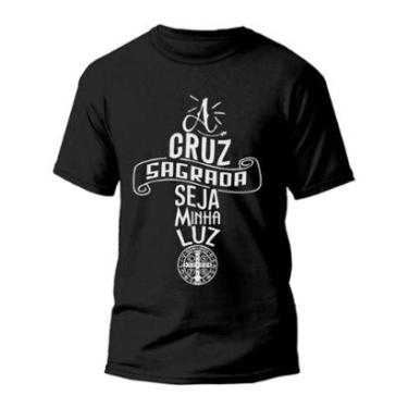 Imagem de Camiseta A Cruz Sagrada Seja Minha Luz - REF1092-Unissex