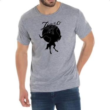 Imagem de Camiseta Cinza Zorro sob a lua - Alearts, P