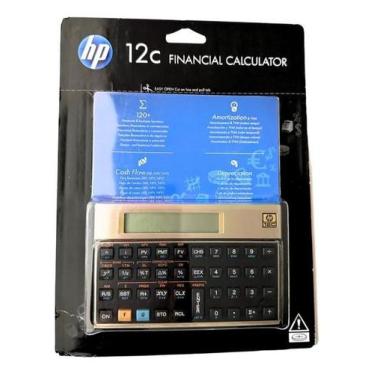 Imagem de Calculadora Financeira Hp 12c Engenharia Contas 130 Funções Cor Dourad