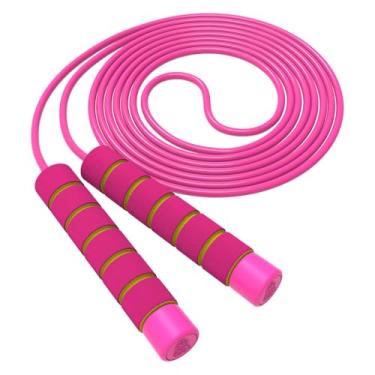 Imagem de Corda de pular macia ajustável - Corda de pular infantil com alças de espuma adequadas para a pele, para crianças, meninos, meninas, mulheres, homens - atividade física, fitness ao ar livre
