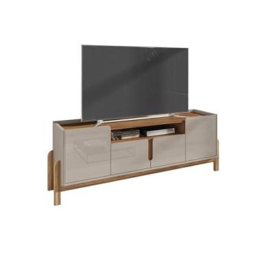 Imagem de Rack Para TV Lizz 1,90m Off White/Cedro - Casa D