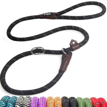 Imagem de Cabos deslizantes para cães Fida Heavy Duty Comfortable 4 pés pretos