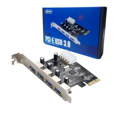 Imagem de Placa 4 Saídas Usb 3.0 Pci-express Multiplicador 5 Gbps I Placa de Expansão PCI-Express USB 3.0 4 Portas Transferência até 5 Gb/s I Adaptador de Controlador hub USB PCIE para Conectar 4 dispositivos
